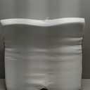 Bedluxe Wedge Pillow, 10 inch Bed Wedge Pillow for Headboard, Pillow Wedge for Acid Reflux Relief, Sleeping, Back Pain Relief, Snoring, Triangle Pillow Wedge - Cooling Memory Foam Top, White/Grey