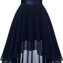BeryLove Women's Short Homecoming Dresses for Teens Sleeveless Flowy A Line Wedding Guest Lace Formal Dress S