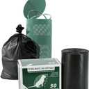 Zero Waste USA - Commercial Grade Dog Waste Station Can Liners -1 Roll of 50 bags - Standard Size 26" W x 33" L (10-13 gallons) - Heavy Duty, Thicker than competitors' bags (1.1 mil)