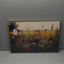 KISSFOX Vintage Wildflower Field Canvas Wall Art Spring Farmhouse Landscape Floral Framed Wall Art Rustic Cottagecore Colorful Botanical Art Prints Artwork For Living Room Bedroom Kitchen (8x10 in)