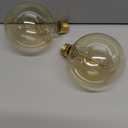 CTKcom G30 Edison Globe Bulbs (2 Pack)- G95 E27 Antique Incandescent Bulb 40W Equivalent Warm White Lamps,Spiral Tungsten,for Loft Coffee Bar Restaurant Kitchen Lights