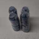 Yungyan 200 Pack Disposable Clear Plastic Bowls for Christmas Party 6oz Hard Plastic Salsa Dessert Ice Cream Candy Fruit Small Glitter Bowls for Wedding Baby Shower Birthday Supplies(Blue)