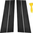 4pcs B+C Pillar Post Window Trim Kit Compatible with Chevrolet,Door Window Pillar Moldings Stickers Set Vinly Decal Decorative Sticker for Equinox 2018-2024Glossy Black