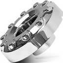 10-Lug Front Car Wheel Hub Center Caps Compatible with Ford F-450 Super Duty 2005-2017, Ford F-550 Super Duty 2005-2017 Replace OE Number 5C3Z1130NA