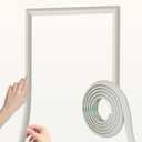 Peel and Stick Wall Molding Trim, 157"L x 1.6"W Flexible Self-Adhesive Molding for DIY Wall Panels, Mirrors, Windows, Doors & Interior Decoration(Off-White)