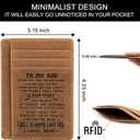 Son Memorial Gifts - Personalized Pocket Wallet For Daughter Gifts - 18th Birthday Graduation Christmas Gifts