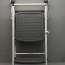 COSCO 2-Step Kitchen Stepper Adult Folding Step Stool, Kids Folding (Steel/Resin) (Gray)