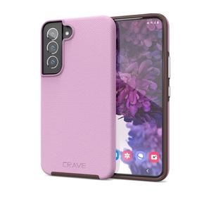 Crave for Samsung Galaxy S22 Case, Shockproof Protection Dual Layer Case for Samsung Galaxy S22 5G (6.1 Inch) - Lilac