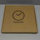 Wall Clock, 12 Inch Wall Clocks Battery Operated, Silent Non Ticking Analog Clock with Large Numbers, Cream Modern Wooden Hands Clocks for Living Room Bedroom Kitchen Hotel Farmhouse, Brown
