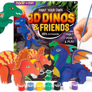 Made By Me Paint Your Own 3D Dinos & Friends