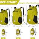 4Monster Hiking Daypack,Water Resistant Lightweight Packable Backpack for Travel Camping Outdoor