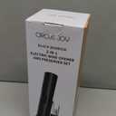 CIRCLE JOY Rechargeable Opener Electric Bottle Opener 7-in-1 Gift Set with Electric Vacuum Pump, Charging Station, Foil Cutter, Aerator Pourer and 2 Stoppers