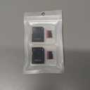 2 Pack Micro Memory Card 128 GB with Adapter, C10/U3/UHS-I/A1 TransFlash Card, TF Card for Camera, Smartphone, Tablet, Drone (Red 128GB*2)