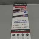 Cabinet Hero 3/4" Expands 7/8" Thick, 24" Length, Black, Pack of 4  Slimline Cabinet Edge Protector, Durable Slip-On Plastic Door & Drawer Edge Guard  Protects Shelves from Discoloration & Damage