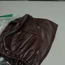 NC HOME PU Leather Sofa Cushion Covers Sofa Seat Slipcover with Elastic Bottom Waterproof Furniture Protector for Children, Pet, Set of 3 (3 Pieces, Chocolate)