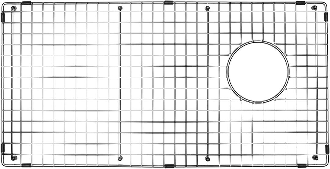 Serene Valley Sink Bottom Grid 28-1/4" x 14-3/8", Side Drain with Corner Radius 3/8",NDG2814S, Medium