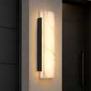 23.6" Outdoor Wall Sconce, Dimmable LED Modern Porch Light