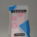 NITITOP Compatible with iPhone 15 Plus Case Clear Cute Aesthetic Floral Flower Hibiscus Pattern for Girls Women Soft TPU Full Camera Lens Shockproof Protective Phone Cover - Pink2