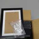 DecorUhome 5x7 Picture Frame Set of 10, Display Photos 4x6 with Mat or 5x7 Unmatted for Picture Frames Collage Wall Decor, Black