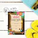Hadley Designs 50 Aloha Luau Party Invitations, Tropical Hawaiian Birthday Invitations for Kids & Adults, Perfect for Birthday, Pool, and Summer Beach Parties