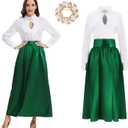 Movie Ellen Costume for Women, Christmas Halloween Vacation Shirt Skirt, Holiday Cosplay Adult Costume (Medium)