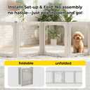 Acrylic Dog Playpen Indoor, Clear Dog Play Pen Indoors Puppy Playpen Indoor Easy Assemble 24” Octagon Guinea Pig Rabbit Bunny Small Animal Pet Playpen, Puppy Play Pen for Indoors Small Doggy