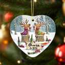 6 x New Year Ornaments - Funny Xmas Gifts for Friends Coworkers Neighbors Family, Unique Ornament Exchange Ideas, Happy New Year 2026 Ceramic Ornaments for Christmas Tree Decorations