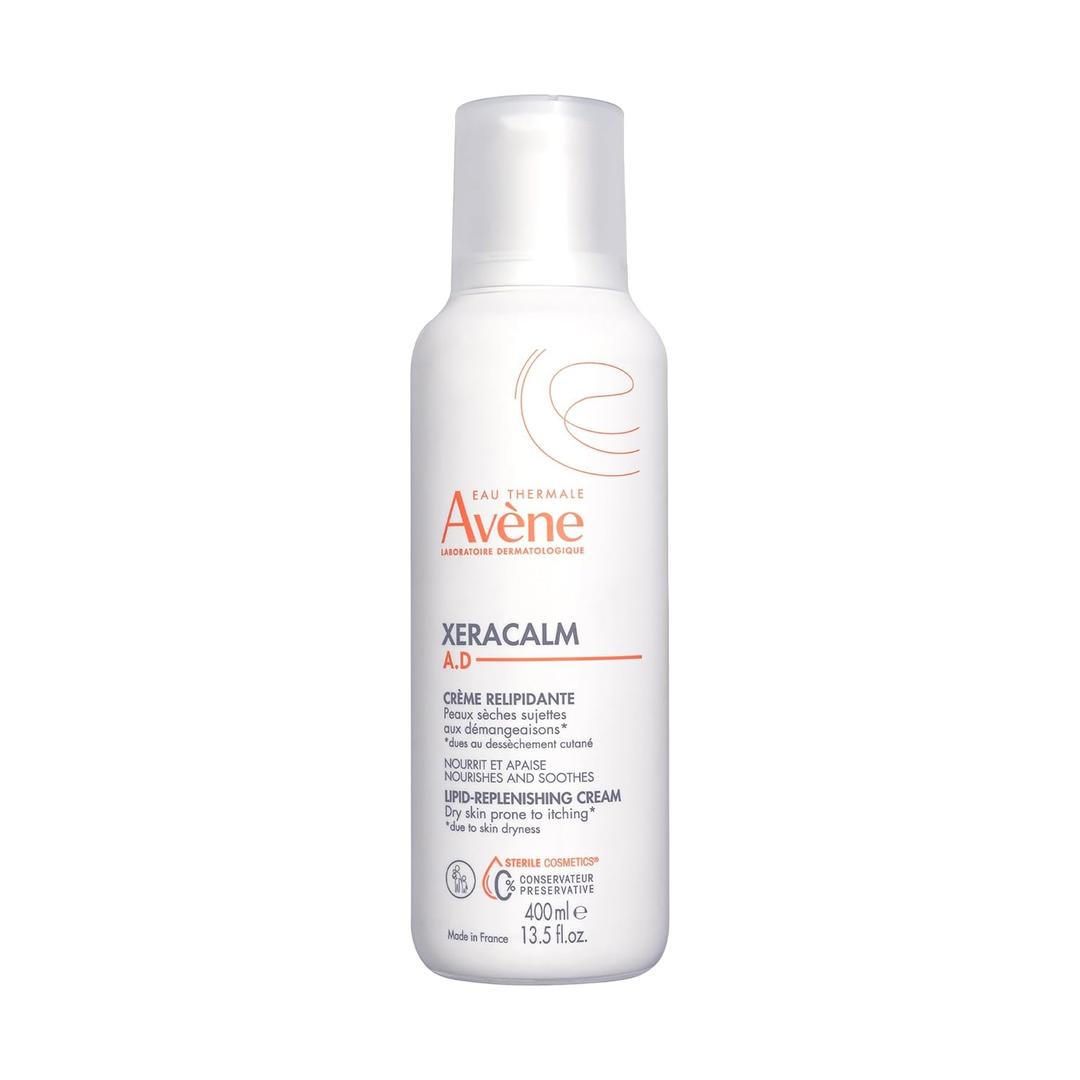 Avne XeraCalm A.D Lipid-Replenishing Cream, Atopic Dermatitis, Eczema-Prone, No Preservatives, Fragrance-Free, Pump, 13.5 Oz