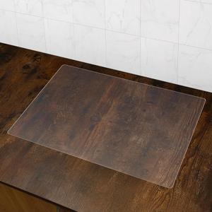 Transparent Silicone Mats for Kitchen Counter, Countertop Protector Mat, Heat Resistant, Non Slip, Waterproof, Food Grade, Lay Flat, 23.11"x15.47"x1MM, Nearly Clear