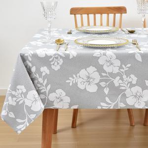 Vinyl Plastic PVC Tablecloth Waterproof Oilcloth Wipeable PVC Padded Spillproof Autumn Camper Card Table Tablecloths, Size 55" x 70" 