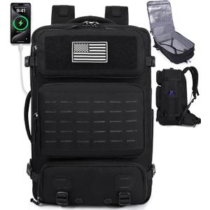 Mens Travel Backpack 40L, TSA Approved Carry On X-Large Backpack with USB Charging Port Durable Water-resistant Convertible Duffle Luggage Bag Large Weekender Bag Daypack Fits 17.3 Inch Laptop