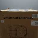 Self Cleaning Cat Litter Box: 76L Extra Large Automatic Litter Box for Multiple Cats, Odor-Free, Smart App Control, Ambient Light Waste Disposal (Elegant White)