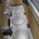 EAPUDUN 1-Pack Farmhouse Pendant Light, 1-Light Industrial Hanging Light Fixture with 9.3" Round Seeded Glass Shade, Dark Bronze Finish, Vintage Ceiling Lighting for Kitchen Island & Dining Room