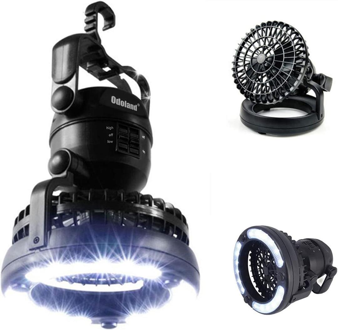 Wakeman 2 In 1 Portable Camping Lantern with Fan