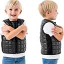 Weighted Vest for Kids, Sensory Support for Children with 2lb,3lb,4lb Weights, Breathable & Washable for Active Play (Grey) (Small)
