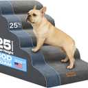 Miorun Extra Wide Dog Stairs for Large Dogs, 25" H Pet Steps for High Beds
CertiPUR-US,20"W High-density foam,5-Step fits beds up to 30"tall,for pets up to 80 lb,stable ramp for senior pets