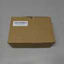 Black Door Knobs Interior, Modern Vintage Passage Rectangle Matte Black Round Door Knob Door Handles for Hall and Closet, 1 Pack, Stainless Steel Finish