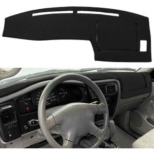 Dash Cover Mat Custom Fit for Toyota Tacoma 1998 1999 2000 2001 2002 2003 2004, Dashboard Cover Pad Carpet Protector (Black) F83