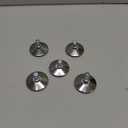 Metany 5PCS Low Profile Bell Glides 2"" Replacement Office Desk Chair or Stool Swivel Caster Wheels,Easy Conversion from Wheeled Casters to Stationary Feet to Protect Wood or Hardwood Floor