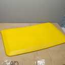 KitchenClouds Kitchen Mat Cushioned Anti Fatigue Rug 17.3"x28" Waterproof, Non Slip, Standing and Comfort Desk/Floor Mats for House Sink Office (Yellow)