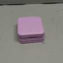 Vlando Small Travel Jewelry Box Organizer - Girls Women Gift Rings Earrings Necklaces Jewelry Storage Display Case with Mirror Purple