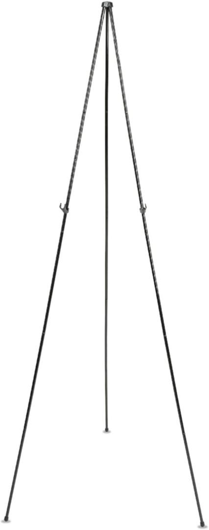 Quartet Easel Stand 63" High Adjustable Telescoping Tripod Display for Office School and Home, Lightweight, Black (29E)