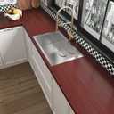 JSEVEM 24"197" Faux Cherry Wood Grain Wallpaper Peel and Stick Red Brown Wood Contact Paper Vinyl Wrap Removable Self Adhesive Wall Sticker for Furniture Kitchen Cupboard Backsplash Table Countertops
