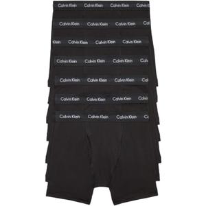 Calvin Klein Men's Cotton Stretch Megapack Boxer Briefs, Black (7 Pack), M