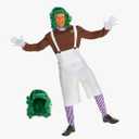 Morph Factory Worker Costume Mens, Chocolate Factory Costumes for Adults, Halloween Costumes for Men, Standard