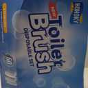 Disposable Toilet Brush Cleaning System with 50pcs Refills Pads Replacement Heads, Toilet Cleaning Stick, Wall Mounted Toliet Wand Kit Bathroom Maintenance, Toilet Bowl Cleaner Wands Holder and Set