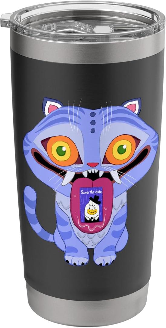 Derpy Officially Licensed Stainless Steel Insulated Tumbler (20 Ounces, Black)