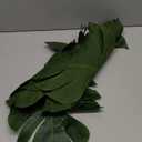 AerWo 6Pcs Artificial Palm Leaves Green Table Runner, Summer Tropical Leaf Table Runners 72 inches Long for Wedding Moana Jungle Safari Tropical Hawaiian Luau Party Decorations