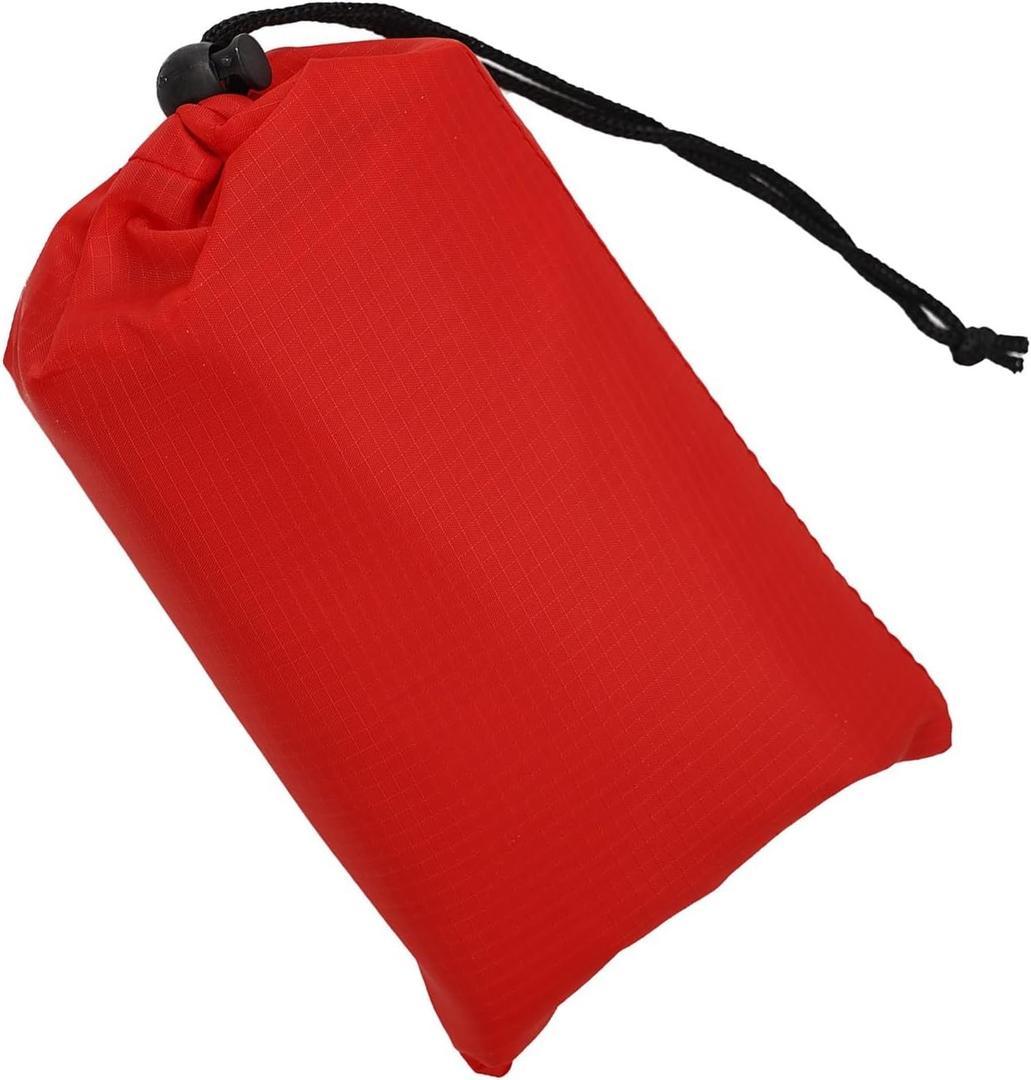 Camping Rain Tarp, Waterproof Camping Tarp,Camping Pad,Portable Sun Shade Shelter for Outdoor Adventures,Tent Camping Essentials(Red 140x200CM)