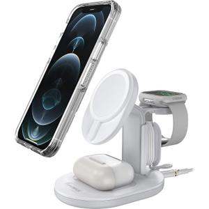 OtterBox 3-in-1 Wireless Charging Station 2.0 for MagSafe - White